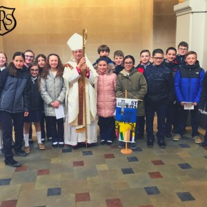 The 5th graders attended the Bishop's Catholic Schools Week mass at the Cathedral.
